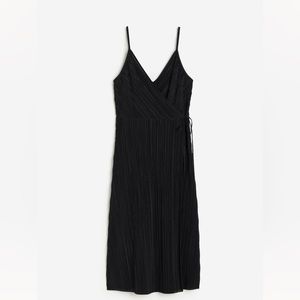 H&M pleated crossover dress